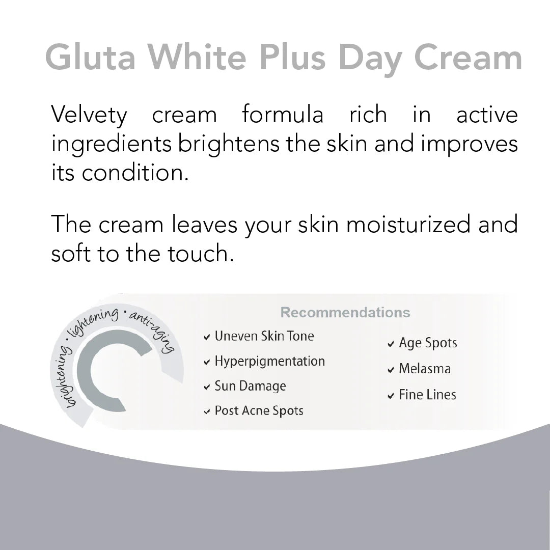 Gluta White Plus Day Cream-غسول الوجه جلوتا وايت بلس