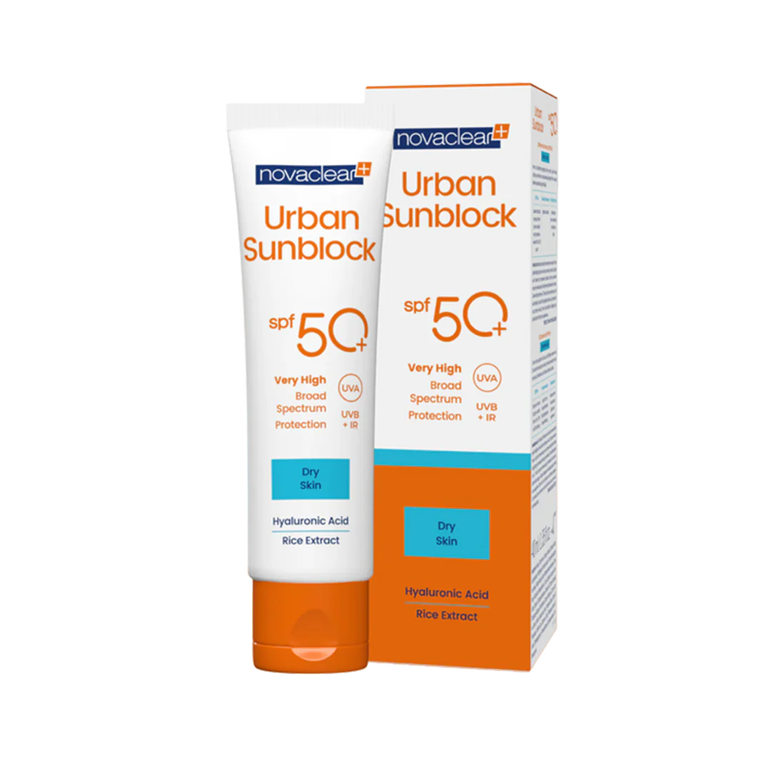 Urban Sunblock SPF 50+ Dry Skin -واقي الشمس الحضري بعامل حماية 50+ للبشرة الجافة
