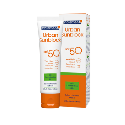 Urban Sunblock SPF 50+ Oily Skin -واقي الشمس الحضري بعامل حماية 50+ للبشرة الدهنية