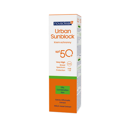 Urban Sunblock SPF 50+ Oily Skin -واقي الشمس الحضري بعامل حماية 50+ للبشرة الدهنية